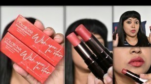 'Colorbar Kissproof Lipstick Wish Upon A Star Review & Swatches| #CBWishUponAStar'