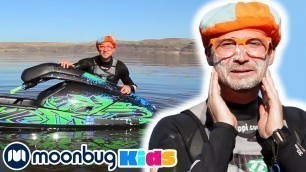 'BLIPPI Visits a Ski Resort | ABC 123 Moonbug Kids | Fun Cartoons | Learning Rhymes'