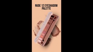 'How to apply Nude 12 Eyeshadow Palette | Eye Makeup Tutorial | Colorbar Cosmetics'