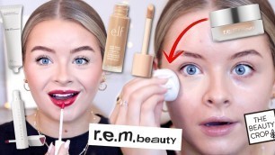 'New in VIRAL MAKEUP!!! r.e.m. beauty concealer, elf halo glow, Fenty lip stain + more!!'