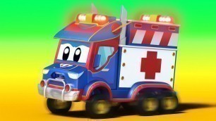 'Ambulance videos for kids -  Hang on, Super Ambulance is coming! - Super Truck in Car City !'