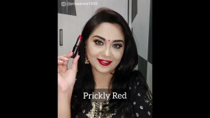 'Checking Out Colorbar\'S Kissproof Lipcolor Swatches | Ft. Priya | Colorbar Cosmetics'