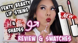 'NEW✨Fenty Beauty Poutsicle Hydrating Lip Stains|| Lip Swatches & Review!'