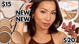 'TRYING NEW MAKEUP RELEASES | FENTY BEAUTY + RARE BEAUTY + NARS | SUMMER 2022'