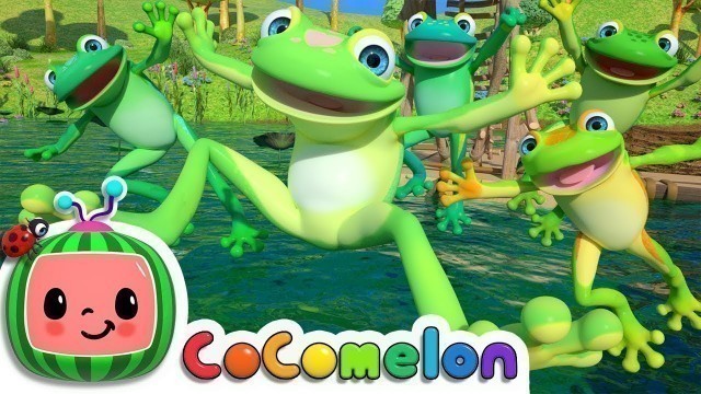 'Five Little Speckled Frogs | CoComelon Nursery Rhymes & Kids Songs'