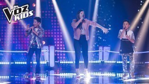 'YouJuand, Karla y Juanse cantan Robarte un Beso – Batallas | La Voz Kids Colombia 2018'