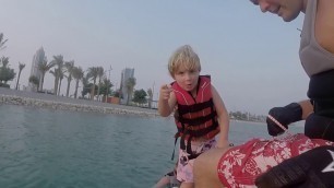 'How to teach a 4 year old child to water ski'