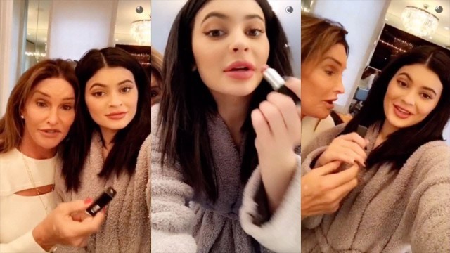 'Kylie Tries Out Caitlyn Jenner\'s MAC Finally Free Lipstick #FAIL'