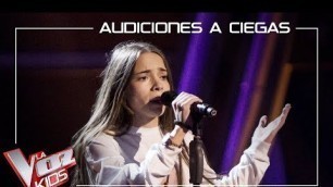 'Sara Gálvez canta \'Toda una vida\' | Audiciones a ciegas | La Voz Kids Antena 3 2019'