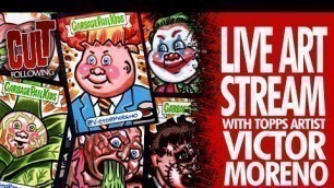 'Live Art Stream w/Topps Artist Victor Moreno | Drawing Garbage Pail Kids'