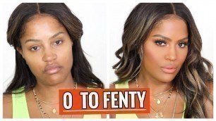 'FULL FACE OF FENTY BEAUTY TRANSFORMATION | MAKEUPSHAYLA'