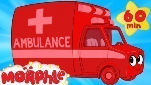 'My Magic Ambulance  (+1 hour Morphle kids videos compilation with cars, trucks, bus etc)'