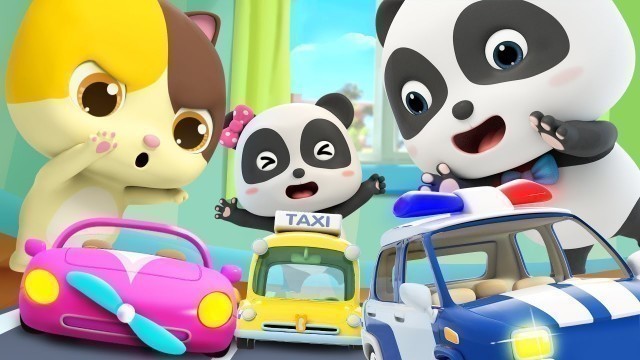 'Toy Car Race | Police Car, Fire Truck, Ambulance | Nursery Rhymes | Kids Songs | BabyBus'