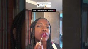 'Fenty Beauty\'s Poutsicle Berry Banger Lip Stain Try On 