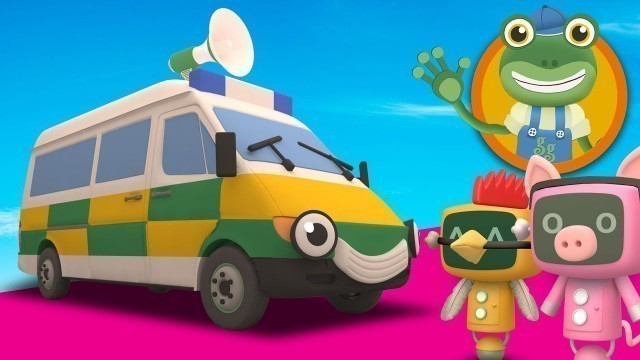 'Amber The Ambulance Visits Gecko\'s Garage | Ambulance Videos for Children'