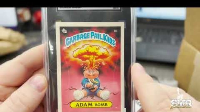 '1986 Topps Jerry Rice & 1985 Topps Garbage Pail Kids #8A Adam bomb (Series 1) Cheaters License SGC'