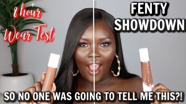 'NEW FENTY BEAUTY PRO FILT\'R HYDRATING FOUNDATION VS. FENTY MATTE FOUNDATION ON OILY SKIN| REVIEW'