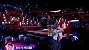 'audición de María José en la voz kids mexico 2019'