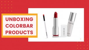 'Unboxing Colorbar Products I Velvet Matte Lipstick I Stay the Day Finishing MistI Fabulips Lip Brush'