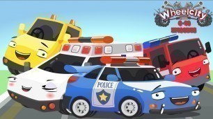 'Wheelcity - Ambulance LILA Police Car Flash Catching Cars New Kids Video - Episodes #6-10'