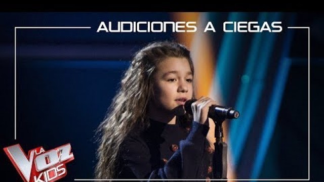 'Yara Díez canta \'Qué hay más allá\' | Audiciones a ciegas | La Voz Kids Antena 3 2019'