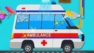 'Ambulance Car Wash | Car Cartoons For Toddlers | Street Vehicles Videos For Children by Kids Channel'