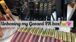 'UNBOXING MY GERARD COSMETICS PR PACKAGE| PLUS SWATCHES'