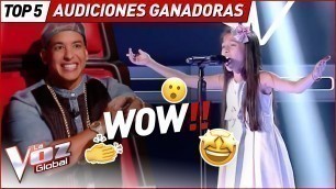 'ASOMBROSAS audiciones a ciegas de los GANADORES de La Voz Kids'