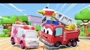 'AMBULANCE CRASHES into FIRE TRUCK|Emergency Vehicles for Kids|Car repair | Car City | Cartoons'