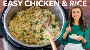 'Instant Pot Chicken and Rice  | One Pot - 30 min Dinner'