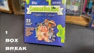 '2020 Topps Chrome Garbage Pail Kids Sapphire Edition Box Break Original Series 1 & 2 Artwork'