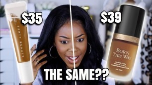 'I WORE BOTH FOUNDATIONS AND THIS HAPPENED... | NEW FENTY BEAUTY vs... TOO FACED??!! | Andrea Renee'