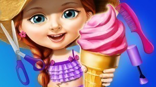 'Sweet Baby Girl Summer Fun Hair Style & Color Nail Salon Makeover Pony Pet Care Kids Games'