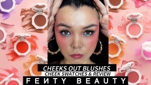 'I SWATCHED ALL 10 SHADES ON MY FACE | Fenty Beauty Cream Blush Review & Cheek Swatch on Medium Skin'