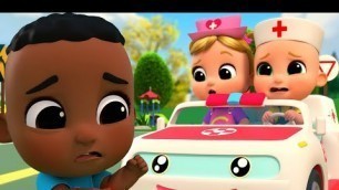 'Wheels On The Ambulance | Kids Cartoons and Nursery Rhymes'