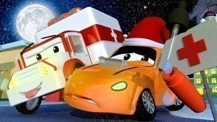 'Ambulance videos for kids -  Tyler the TYKER is too SICK to go to the Christmas Party - Car City'