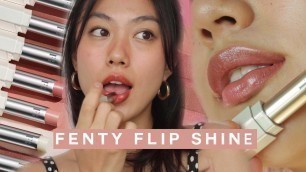 '*NEW* Fenty Beauty Slip Shine Sheer Lipstick Swatches'