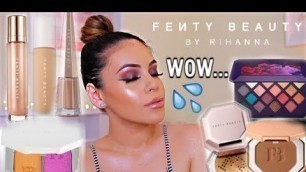 'FULL FACE OF FENTY BEAUTY BY RIHANNA: HITS + MISSES! PRODUCTS WORTH YOUR MONEY | JuicyJas'