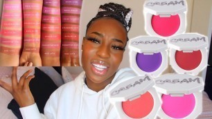 'Trying the NEW FENTY beauty CHEEKSOUT collection on DARK SKIN'