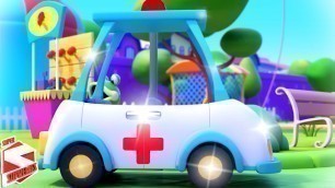 'Wheels On The Ambulance, Kindergarten Video and Street Vehicle for Kids'