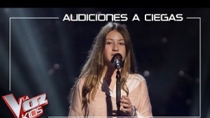 'Adriana Tonda canta \'Never enough\' | Audiciones a ciegas | La Voz Kids Antena 3 2019'