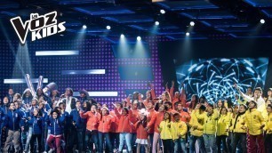 'Los equipos cantan La Maldita Primavera - Batallas | La Voz Kids Colombia 2018'