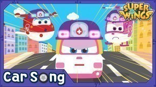 'White Ambulance | English Song | SuperWings Songs for kids'