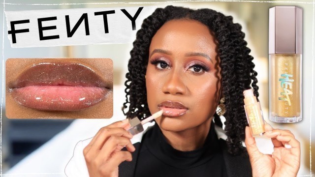 'BEST LIP GLOSS 2022!? | *NEW* Fenty Beauty Gloss Bomb Heat Lemon 