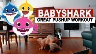 'Personal Trainer create Baby Shark PUSHUP Workout| Daniel Daya'