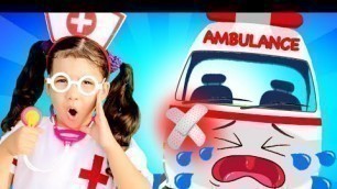 'Boo Boo Song Car / AMBULANCE | Kids Song and Nursery Rhymes'