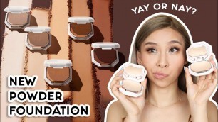 'New Fenty Beauty Powder Foundation - Yay or Nay? 12 Hr Wear Test'