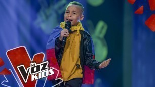 'Millan canta De lao` a lao’  – Audiciones a Ciegas | La Voz Kids Colombia 2019'