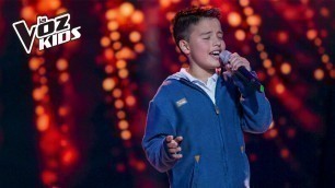 'Juanse Laverde canta Cómo Mirarte - Audiciones a ciegas | La Voz Kids Colombia 2018'