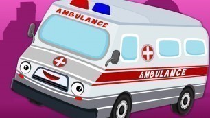 'Ambulance Song | Vehicle Nursery Rhymes | Videos For Kids'